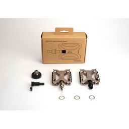 Brompton Superlight Quick Release Pedals, Silver (5053099268962)