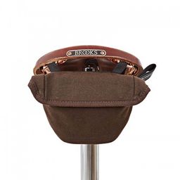 Brompton Saddle Pouch Bag (Khaki waxed canvas) (5053099002283)