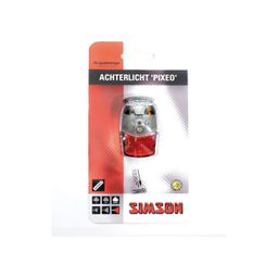 020781 Simson "Pixeo" 1 LED XB batterijachterlicht on/off (8711646207815)