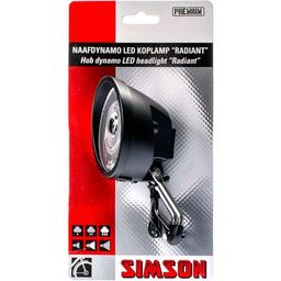 Simson koplamp Radiant naafdynamo zwart (8711646230172)