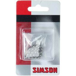 Simson kogeltjes 3/16" op kaart (24st) (8711646209109)