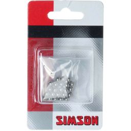 Simson kogeltjes 3/16" op kaart (24st) (8711646209109)