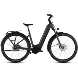 CUBE TOURING HYBRID COMFORT SLX 800 CHARCOAL/CHROME Lage instap CHARCOAL/CHROME EE54 EE54 2026 (4054571496089)
