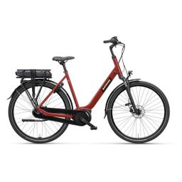 BATAVUS Altura E-Go Plus N7 500wh, Rood Bruin Glans