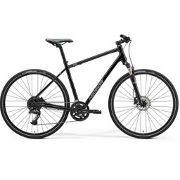 MERIDA CROSSWAY 300 Heren Glossy Black Silver L 55cm L 2025 (4711256492292)