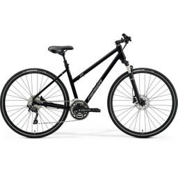 MERIDA CROSSWAY 300 LADIES Dames Glossy Black Silver L 55cm L 2025 (4711256470801)