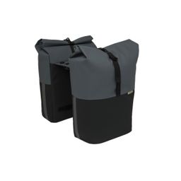New Looxs fietstas dubbel Nyborg donkergrijs/zwart (8714827985045)