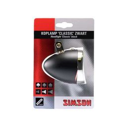 Simson koplamp Classic batterij zwart (8711646207518)