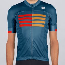 Sportful SF Wire Jersey-Blue T Fire Red Gold-XXL (8050949053447)