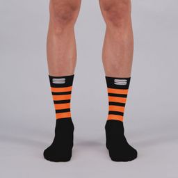 Sportful SF Mate Socks-Black Fire Red Orange-XL (8050949062746)