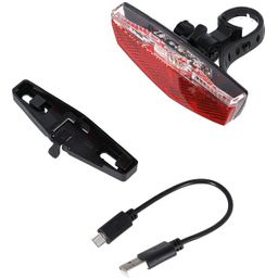 Achterlicht Xlc e-bike accu led usb stl 50/80mm (4055149121525)