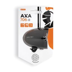 Axa koplamp 706 15 lux batt dark chrome (8713249282923)