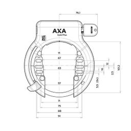 Axa ringslot solid plusblack (8713249239118)