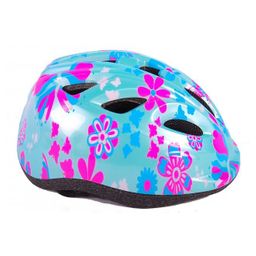 Merkloos Volare Fietshelm Kinder Groen Roze Bloemetjes XS 4 (8715347008252)