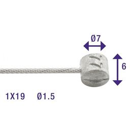 Ds Elvedes bnkabel Weinman 2.25 mtr RVS ds (100) (8716706009385)