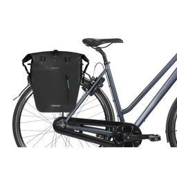 Basil fietstas enkel Rivo L MIK Hooks zwart 25-31L (8715019185281)