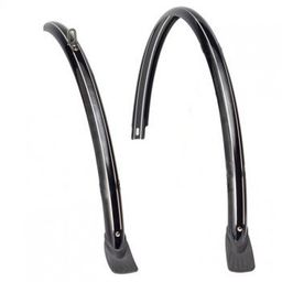 Spatbordset 28" zwart eurofender zonder stang (8200212462807)