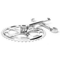 Merkloos Crankstel bhogal 46tds 1/8 chroom met spie (8787168120703)