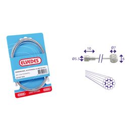 Elvedes Achterrembinnenkabel 2 nippels universeel 6412/27 (8716706001679)
