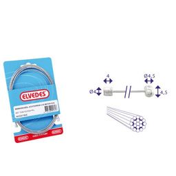 Elvedes Derailleurkabel 2.25m 2 nippel 6400rvs nexus-sunt- (8716706001709)