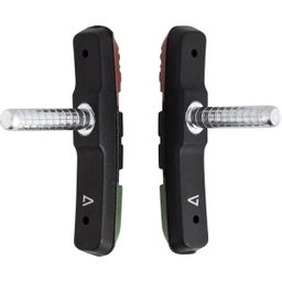 Acid 1-piece brake shoes cantilever brake sil/blk (4054571164438)