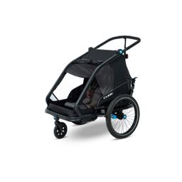 Cube kids trailer double cmpt black (4054571224835)