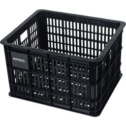 Basil fietskrat M black 29.5L recycled (8715019211348)