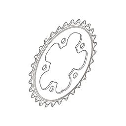 Shimano Shim.kettingblad 105 30t. 5a. 74gat zw fc5703 (4524667733713)