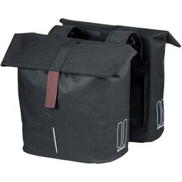 Basil City dubbele fietstas UBS 28-32L zwart 18071 (8715019180712)