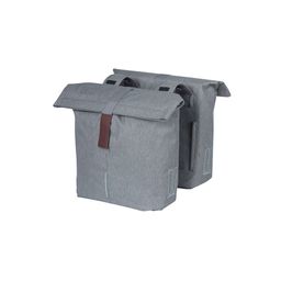 Basil City dubbele fietstas UBS 28-32L grey melee 18072 (8715019180729)