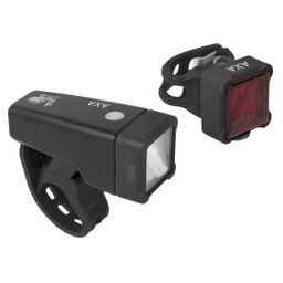 AXA verlichtingsset Niteline T4-R LED USB oplaadb. zwart (8713249258737)
