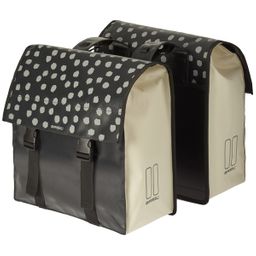 Basil Urban Load dubbele tas 48-53L zwart/wit 17739 (8715019177392)