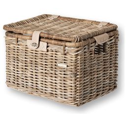 Basil mand riet Denton L + deksel grey (8715019130472)