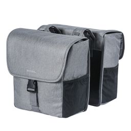 Basil fietstas dubbel Go grey melee (8715019177644)