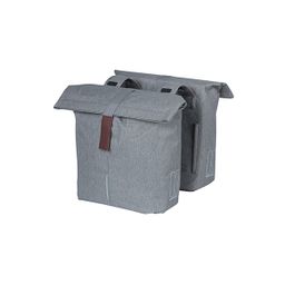 Basil fietstas dubbel City grey melee (8715019180729)