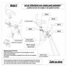 Velo Zadel op buis H fiets os model 5 (8717185971163)