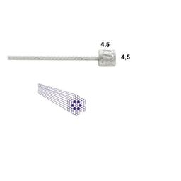 Elvedes schakel binnenkabel rvs nippel 4.5x4.5 (8716706010473)