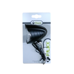 FALKX Dark Moon Koplamp met RVS beugel Naafdynamo (8718347831295)