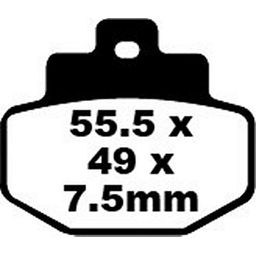 Remblokken Ebc fa-321 gts achter (5050953007385)