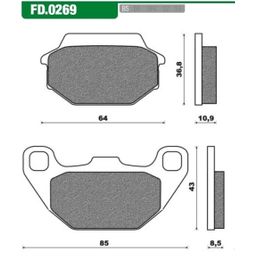 Remblokken Ebc fa-305 kymco people s (5050953003752)