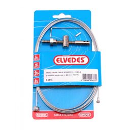 Elvedes Kabel rem binnen scooter 2/nippels 6486