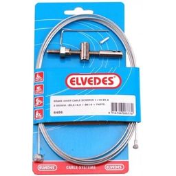 Elvedes Kabel rem binnen scooter 2/nippels 6486 (8716706003772)