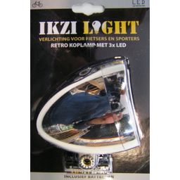 Ikzi-light Koplamp 3led chroom hollands retro (8717729489123)