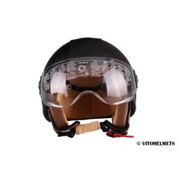 Helm Vito berlin  leather-look zwart maat xl 61-62 (3392915646846)