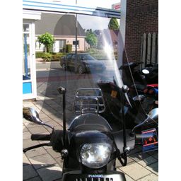Piaggio Windscherm zip hoog smoke incl bev. (8718336042732)