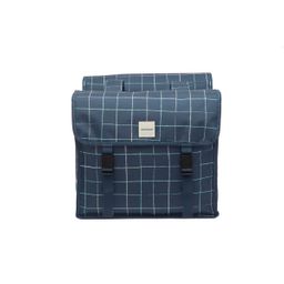 Tas New looxs fiori dubbel check blue 30l (8714827982112)