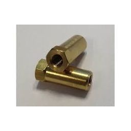 Bofix Lange moer m6x25 messing (8717289103491)
