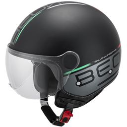 Helm Beon b120 italian lifestyle mat-zwart maat xl 61-62 (2181006401546)