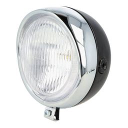 Koplamp Retro rond univ 130mm zwart/chr (8715705055119)