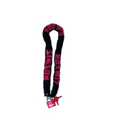 Chainlock Simson basic M zwart 40mm hangslot rood 5,0mm X 90cm (8711646208430)